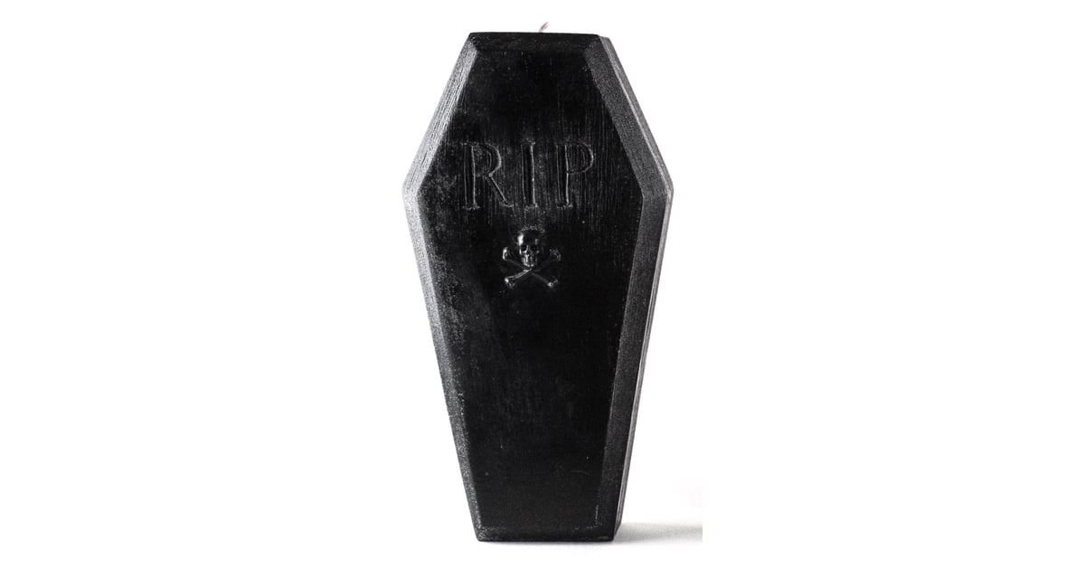 Coffin Skeleton Candle This Coffin Candle Melts to Reveal a Spooky