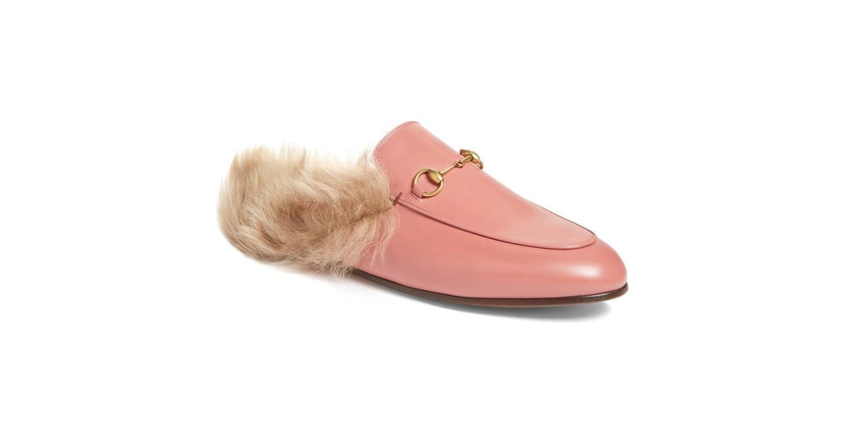 princetown genuine shearling loafer mule