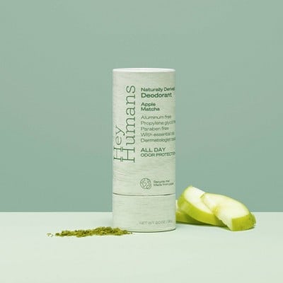 Hey Humans Natural Deodorant Apple Matcha