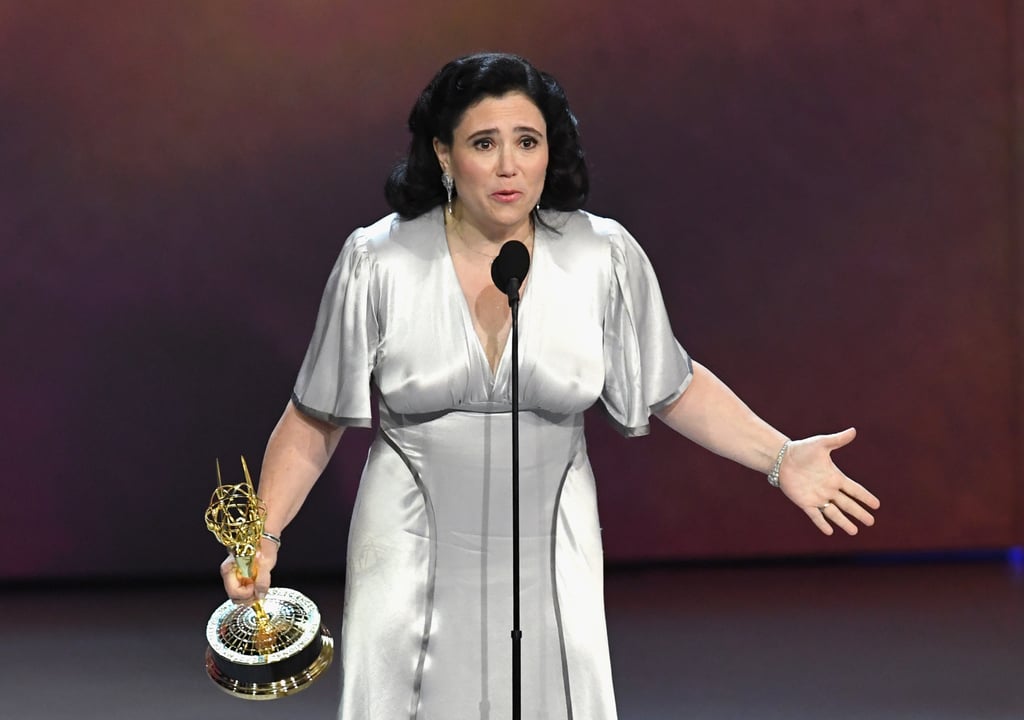 Alex Borstein Silver Dress at the 2018 Emmys