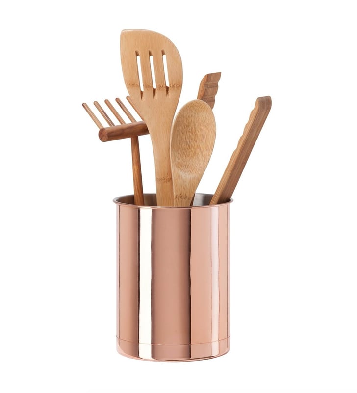 CopperPlated Utensil Holder Best Target Kitchen Products POPSUGAR
