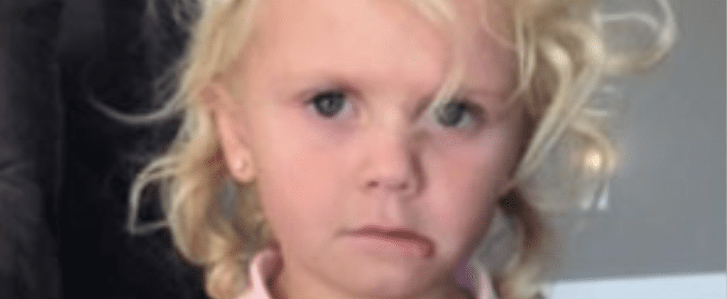 Little Girl's Before-and-After First Day of School Photos