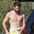 Liam Hemsworth Goes Shirtless After Surfing, and All We Can Say Is "Bless You!"