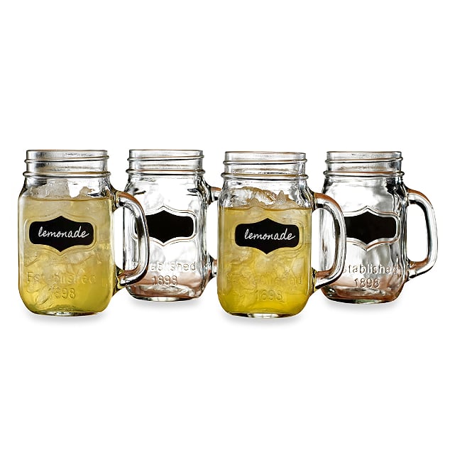 Chalkboard Glass Mason Jars