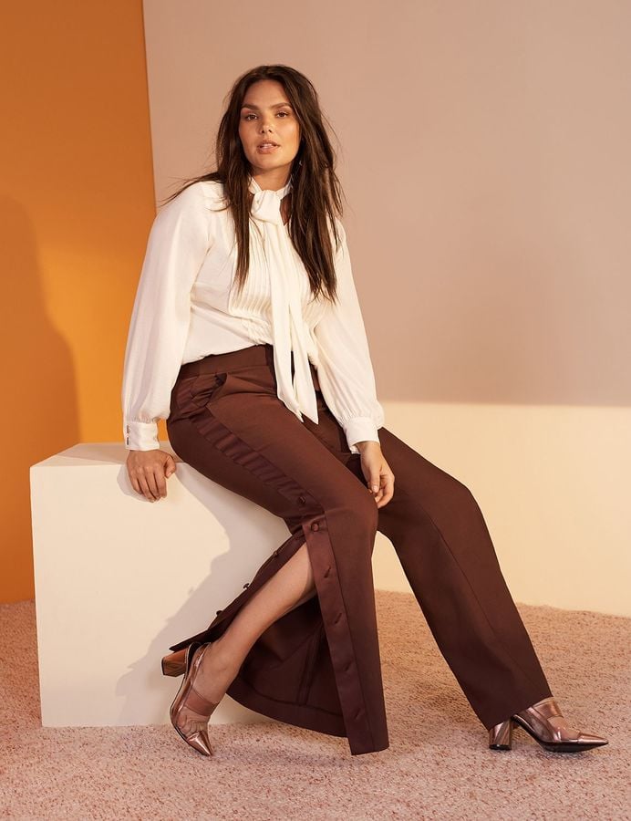 Lane Bryant x Prabal Gurung Tuxedo Stripe Trouser Track Pant