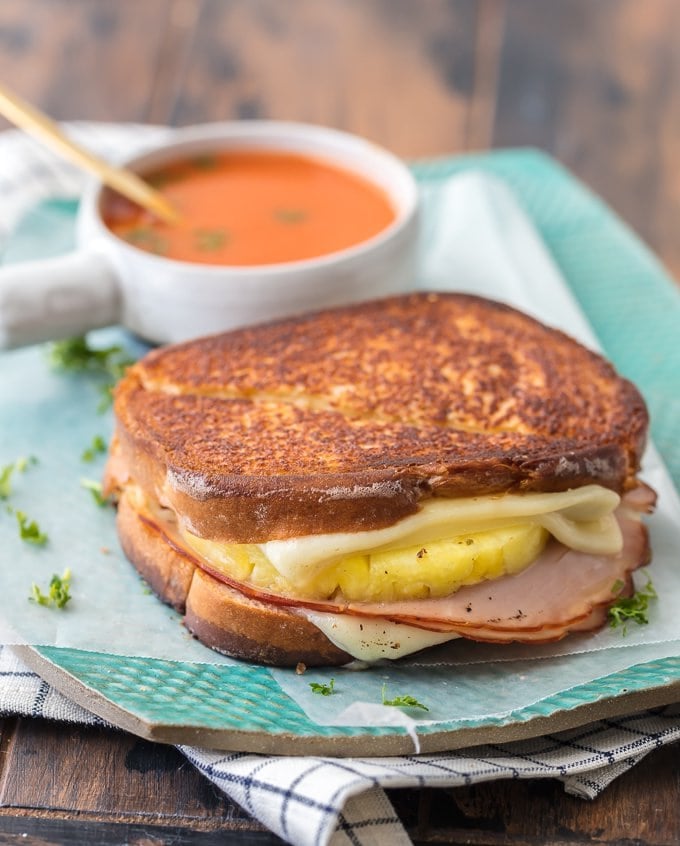 Hawaiian Pizza Grilled Cheese