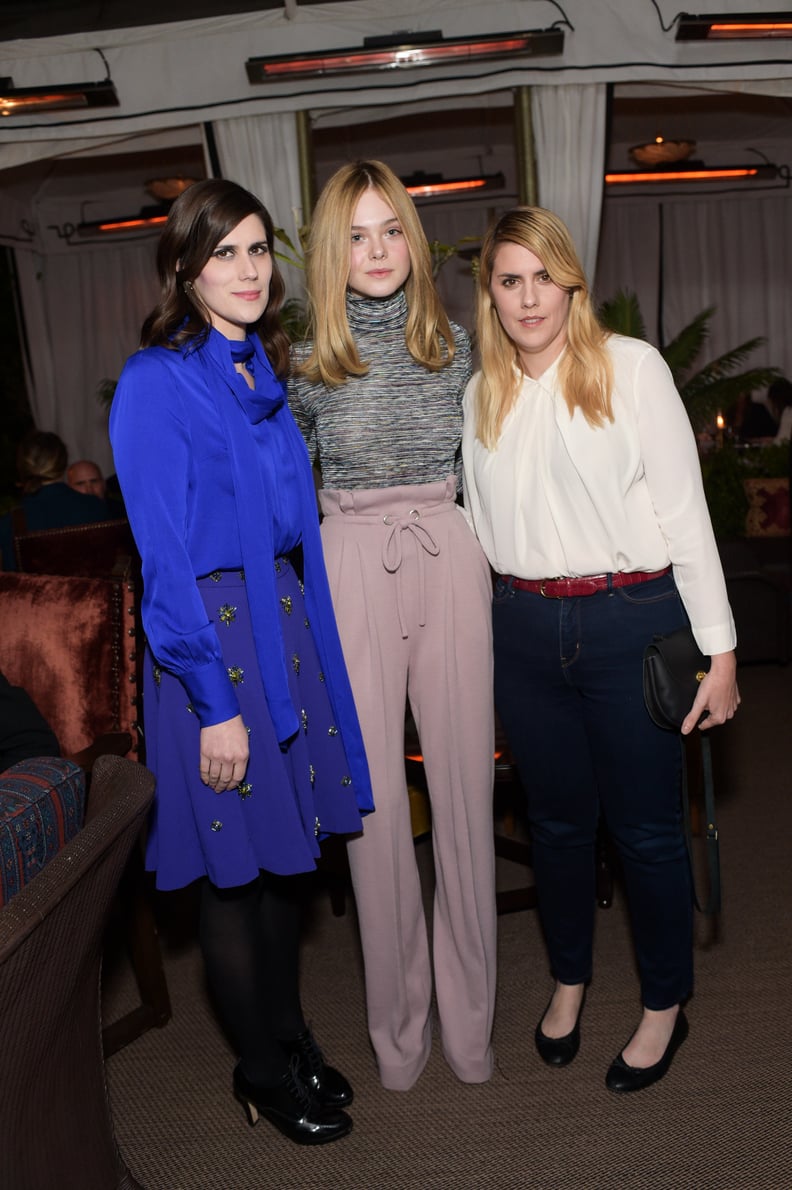 Elle Fanning and Kate and Laura Mulleavy