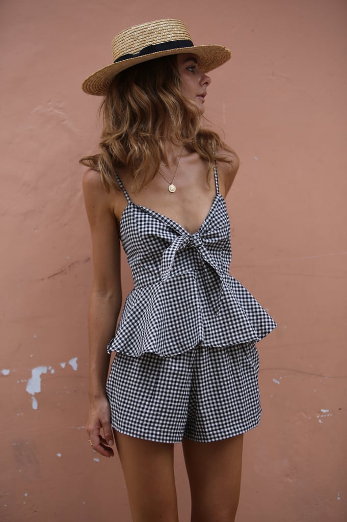 Posse Gingham Tank and Shorts Set