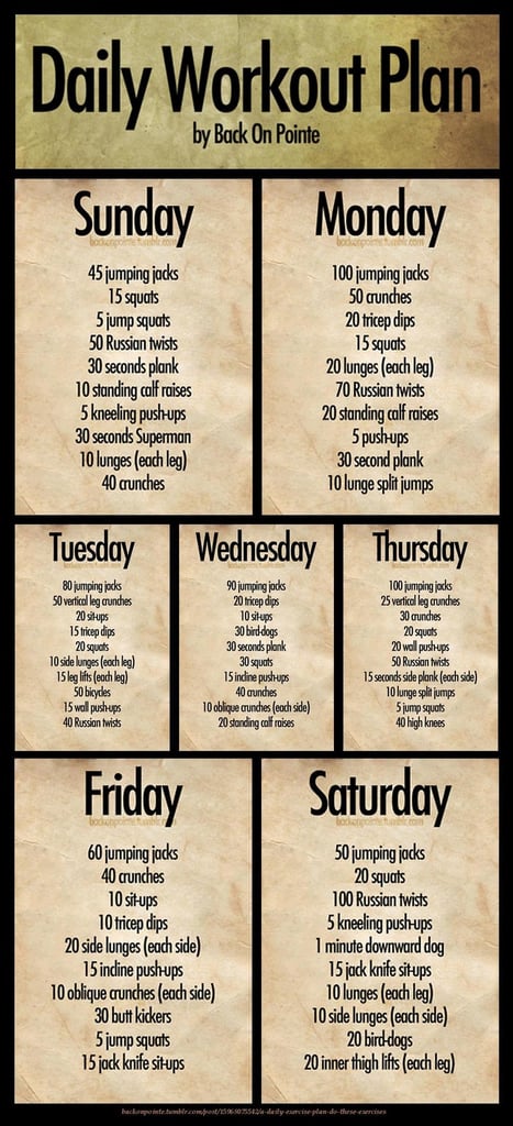 Best Pinterest Workout Posters