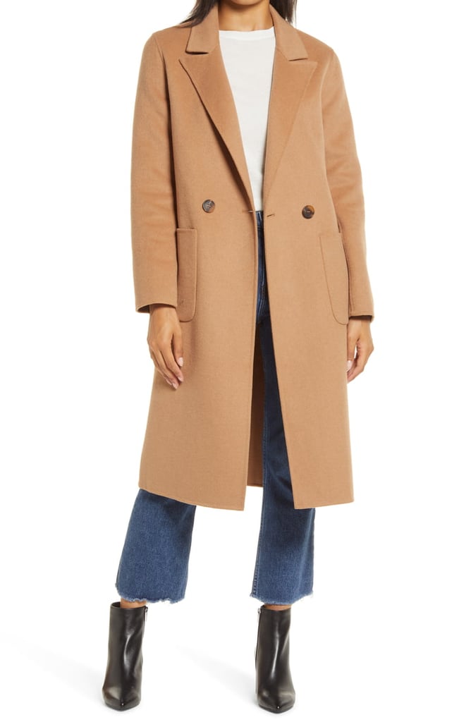 Halogen Double Face Wool Coat