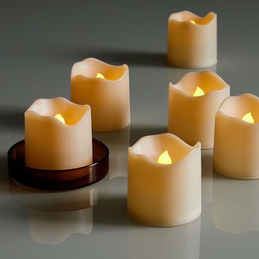 Premium Flameless Wax-Dipped Votive Candles