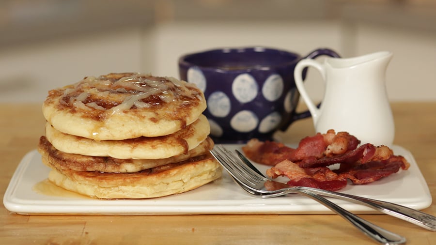 Cinnamon Roll Pancakes