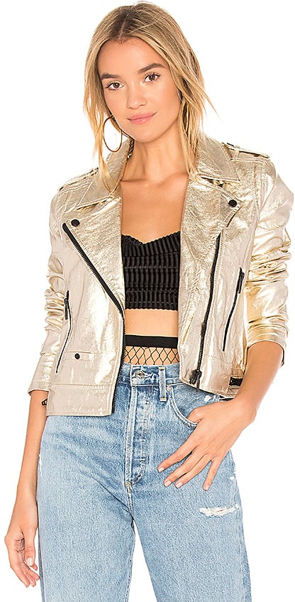 Blank NYC Metallic Moto Jacket