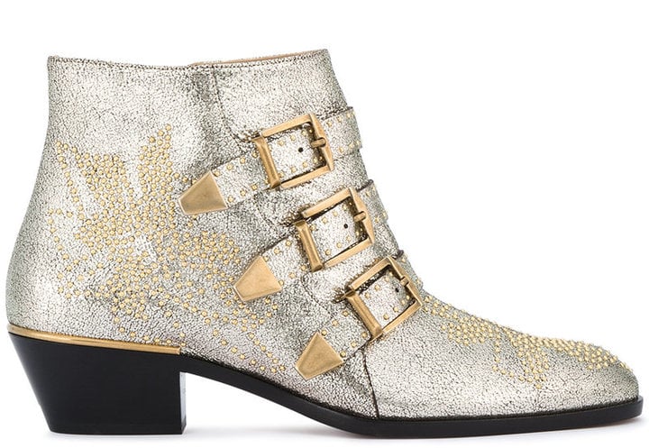 Chloé Glitter Susanna Ankle Boots