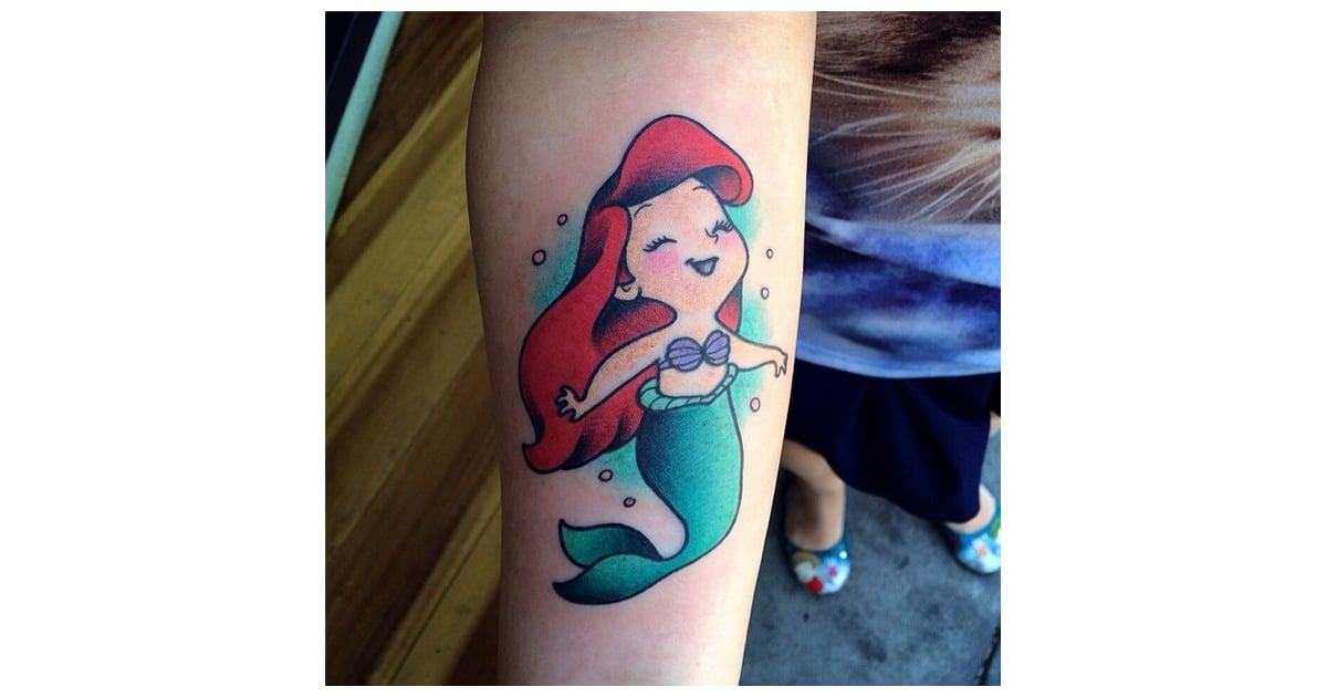 Baby Ariel | 19 Disney-Inspired Tattoos That Are Pure Magic | POPSUGAR