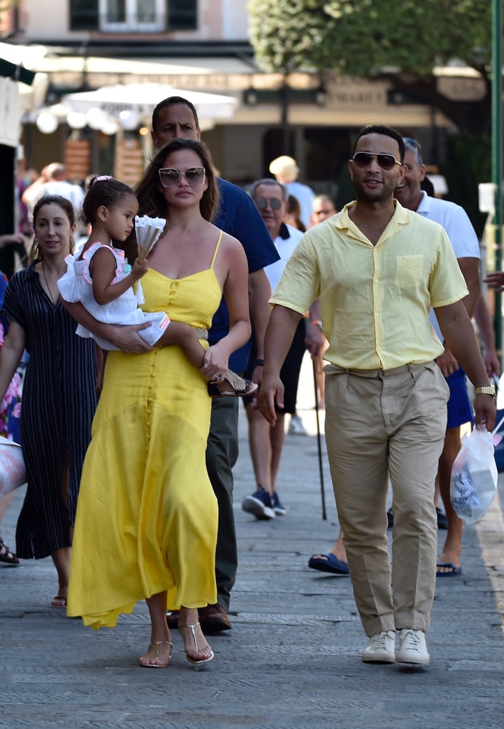 Chrissy Teigen And John Legend Family Vacation In Italy 2019 Popsugar Celebrity
