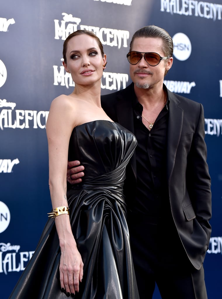 Angelina Jolie and Brad Pitt at the Maleficent LA Premiere