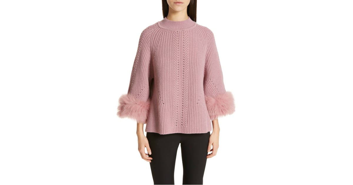 Fendi fur sweater hotsell