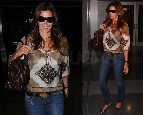 Photos of Cindy Crawford at JFK Photos of Cindy Crawford at JFK