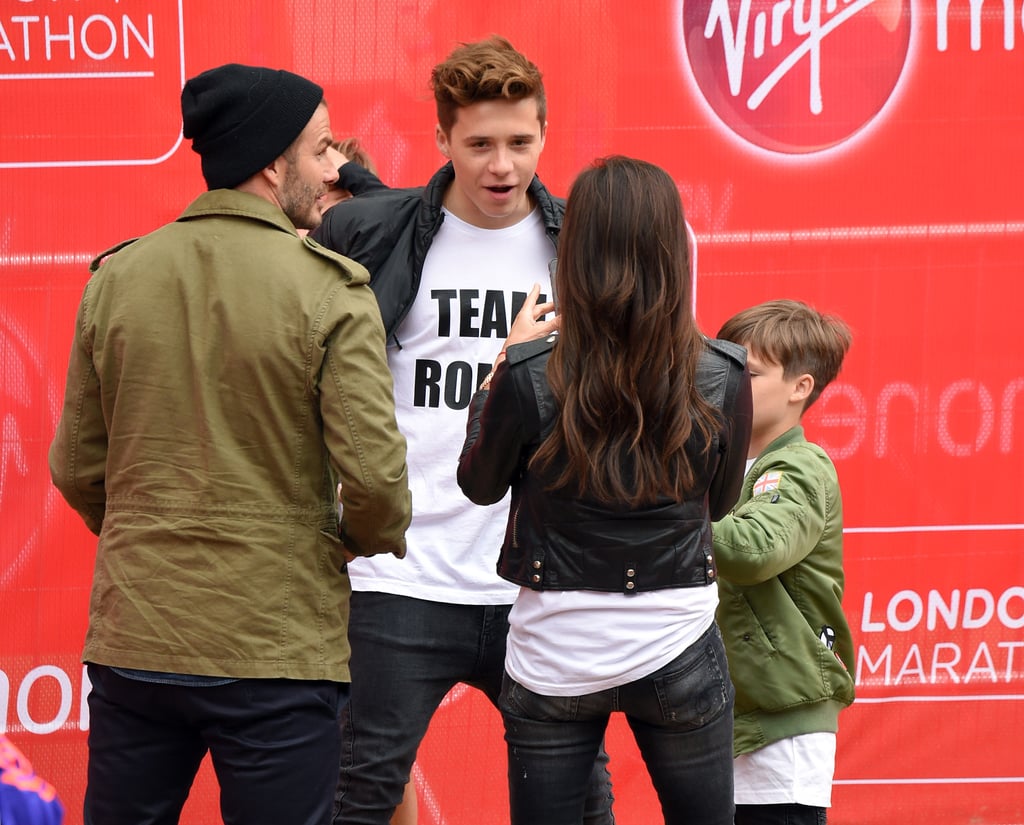 Beckham Family at London Marathon 2015 | Pictures