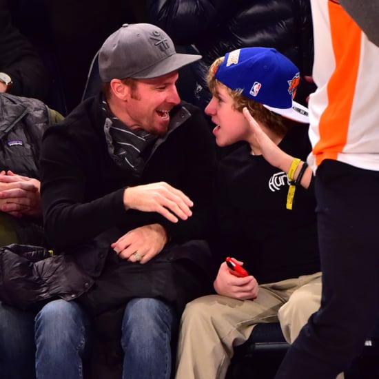 Brian Littrell and Son at Knicks Game January 2016
