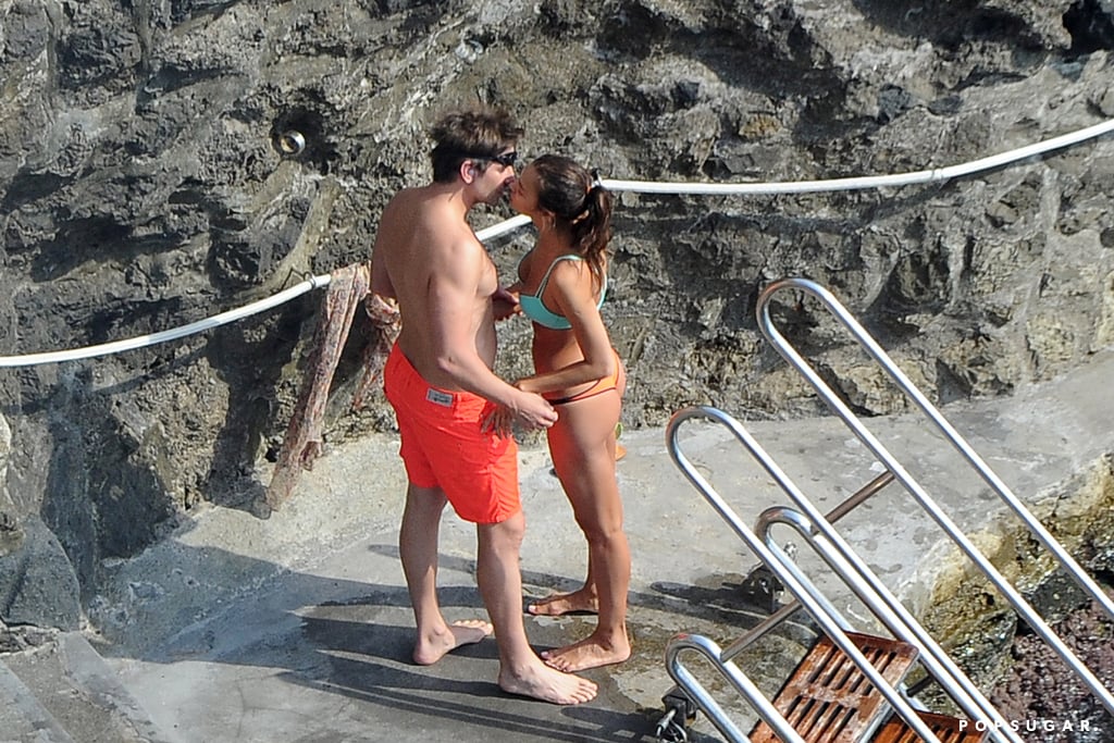 Bradley Cooper and Irina Shayk Beach PDA in Italy Pictures