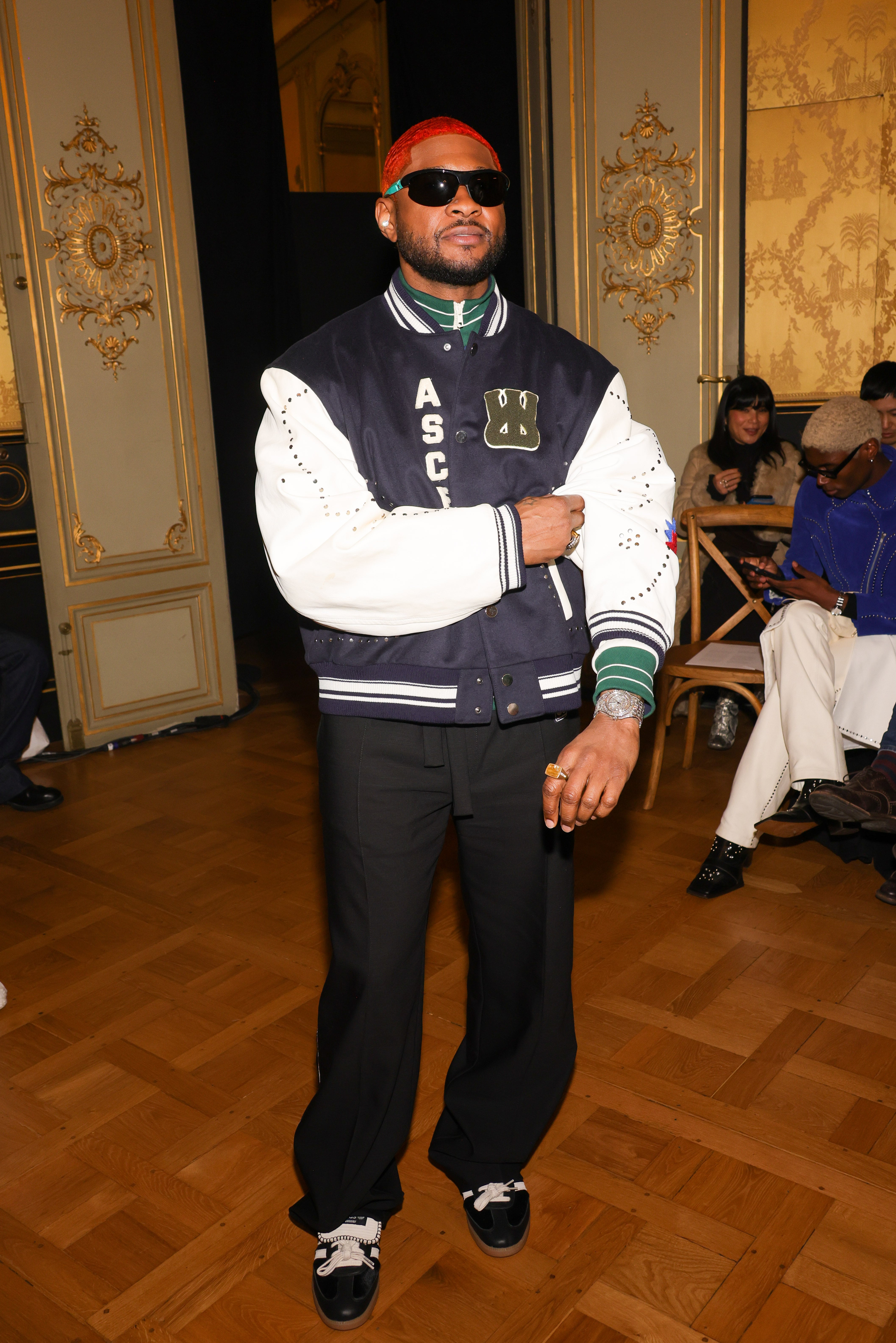 Bron brought out the grill at the Louis Vuitton fashion show in