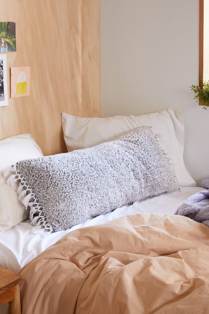 Amped Fleece Fringed Body Pillow