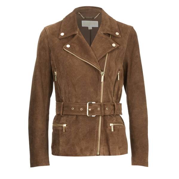 Michael Kors Women's Belted Suede Jacket in Caramel ($614) | Gifts For the  Friend Who Still Can't Stop Quoting Gossip Girl | POPSUGAR Fashion Photo 10