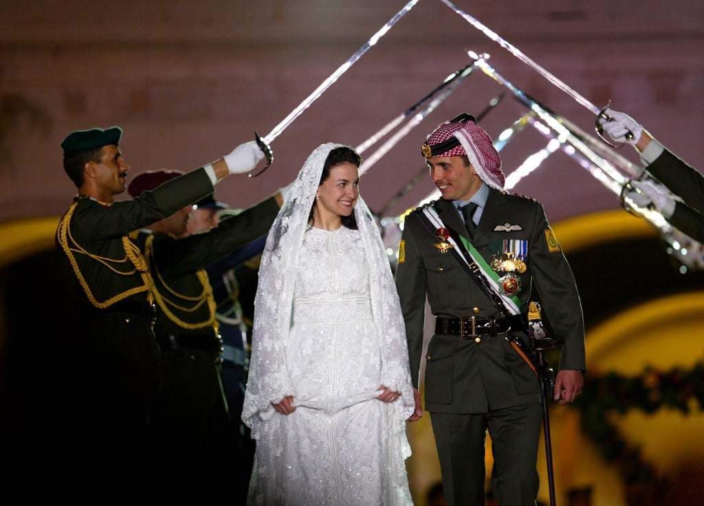 Prince Hamzah and Princess Noor 
The Bride: Princess Noor bint Asem bin Nayef, second cousin of the groom.
The Groom: Prince Hamzeh, former crown prince of Jordan and son of American-born Queen Noor al-Husseein.
When: Aug. 29, 2003. But the official wedding celebrations were held on May 27, 2004
Where: Amman, Jordan.