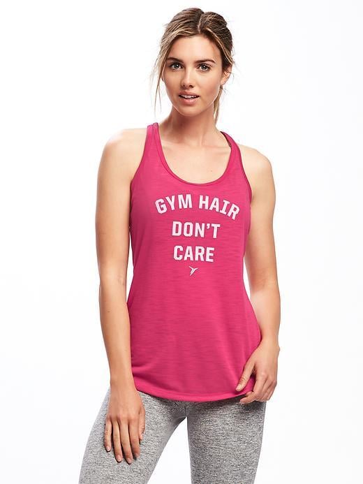 Old Navy Semi-Fitted Go-Dry Graphic Racerback Tank