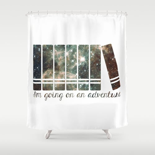 I'm Going on an Adventure Shower Curtain ($68)