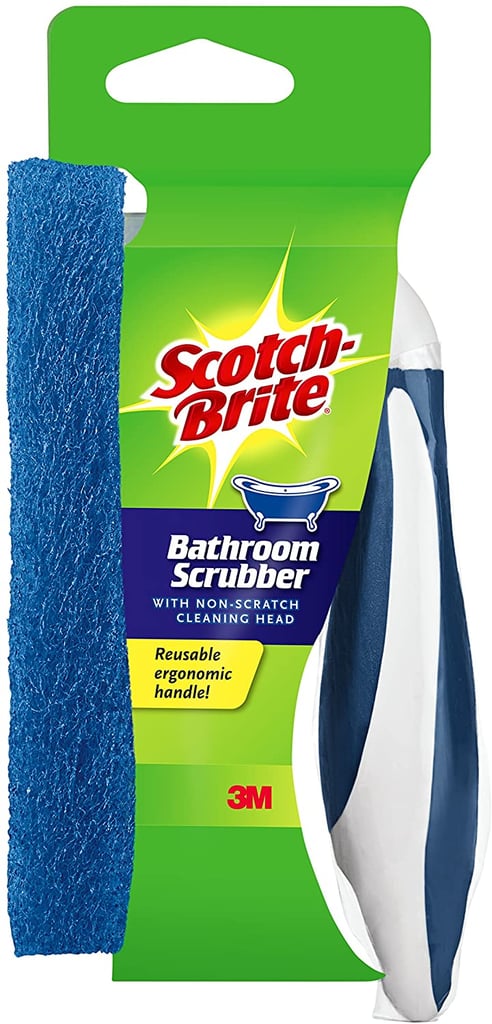 Scotch Brite Non Scratch Bathroom Scrubber With Reusable Handle 