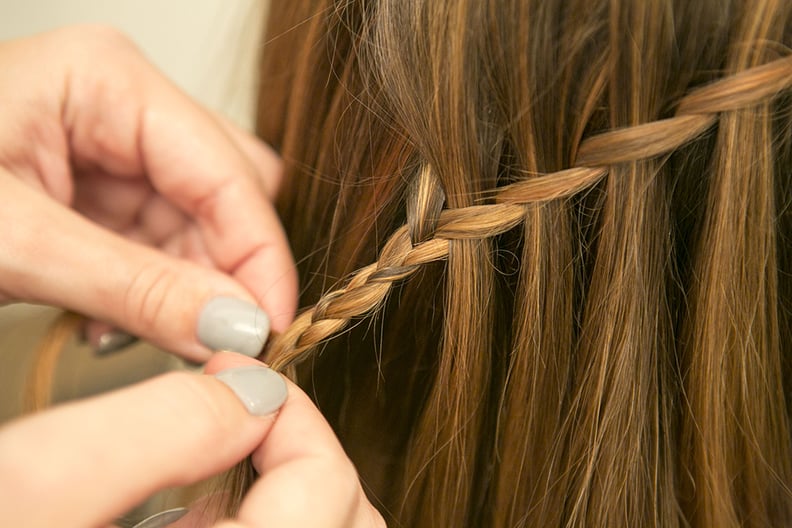 Waterfall Braid Tutorial: Step 8