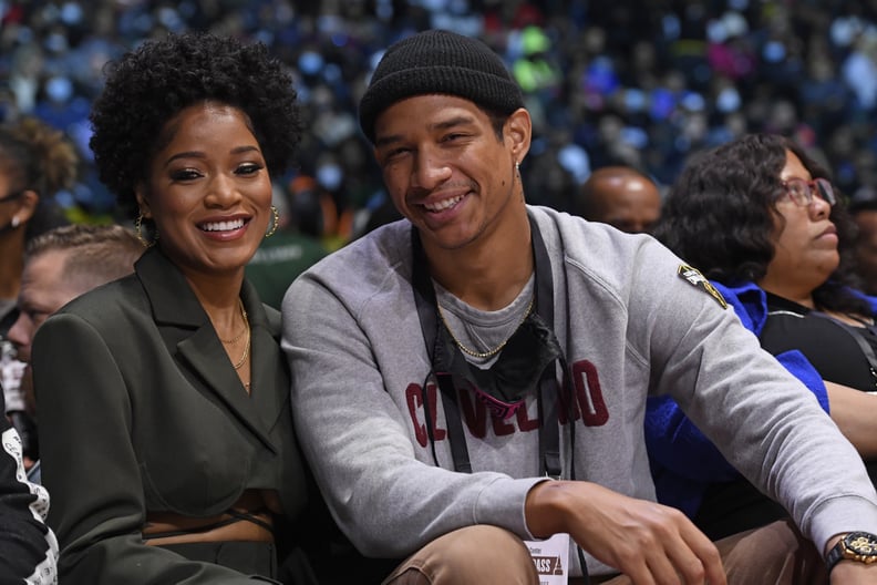 CLEVELAND, OH - FEBRUARY 19: Actress, Keke Palmer and Darius Jackson attend the NBA x HBCU Classic Presented by AT&T as part of 2022 NBA All Star Weekend on Thursday, February 19, 2022 at Wolstein Center in Cleveland, Ohio. NOTE TO USER: User expressly ac