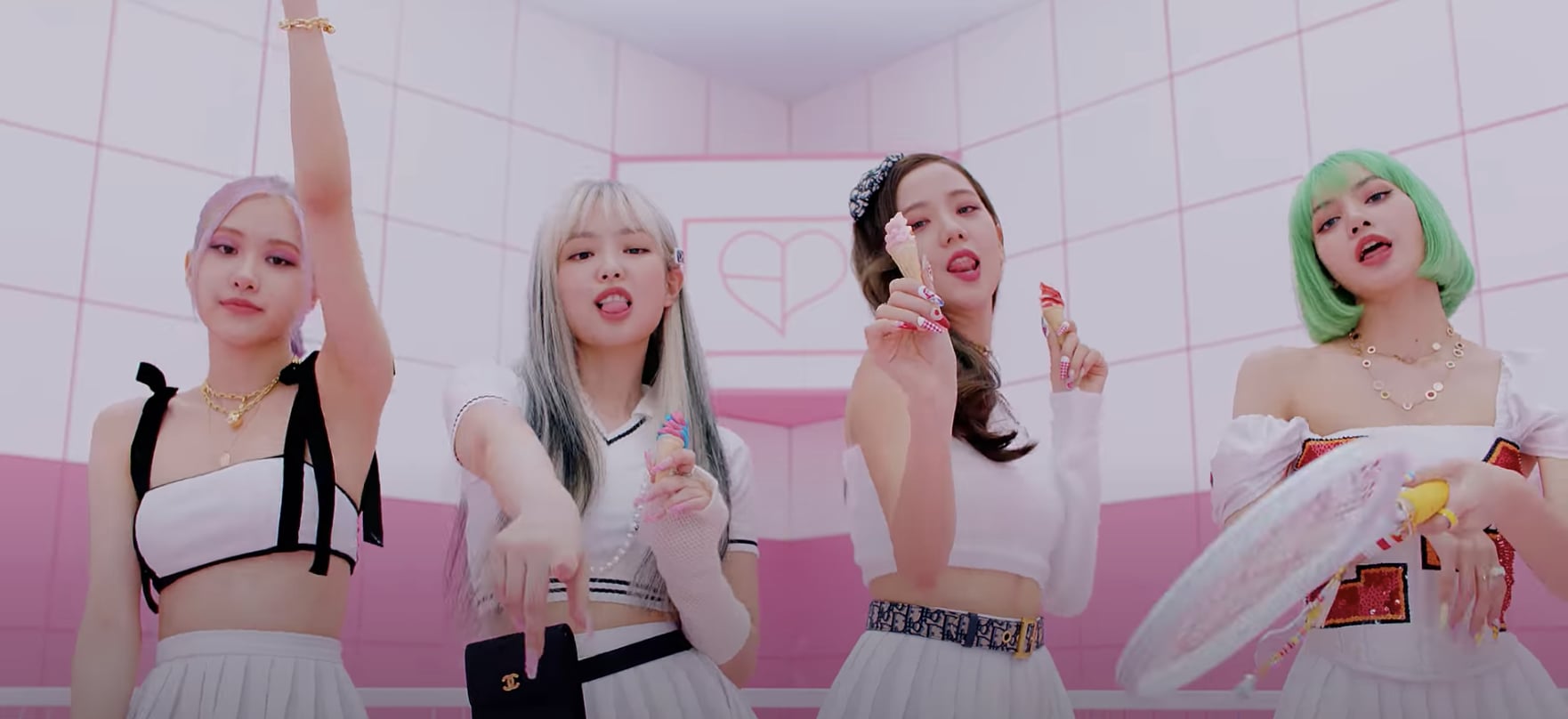 Blackpink And Selena Gomez S Ice Cream Video Beauty Looks Popsugar Beauty