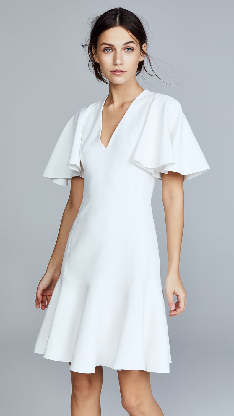 Giambattista Valli V Neck Short Sleeve Dress