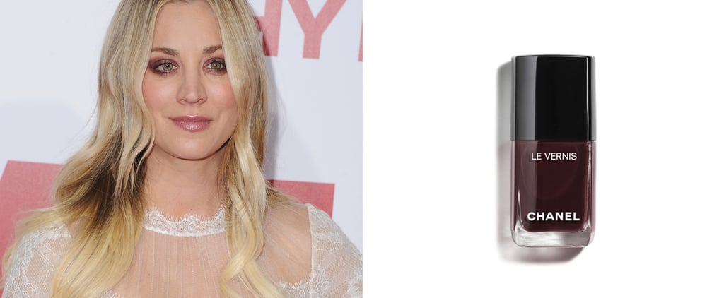 Kaley Cuoco Berry Nail Polish Trend