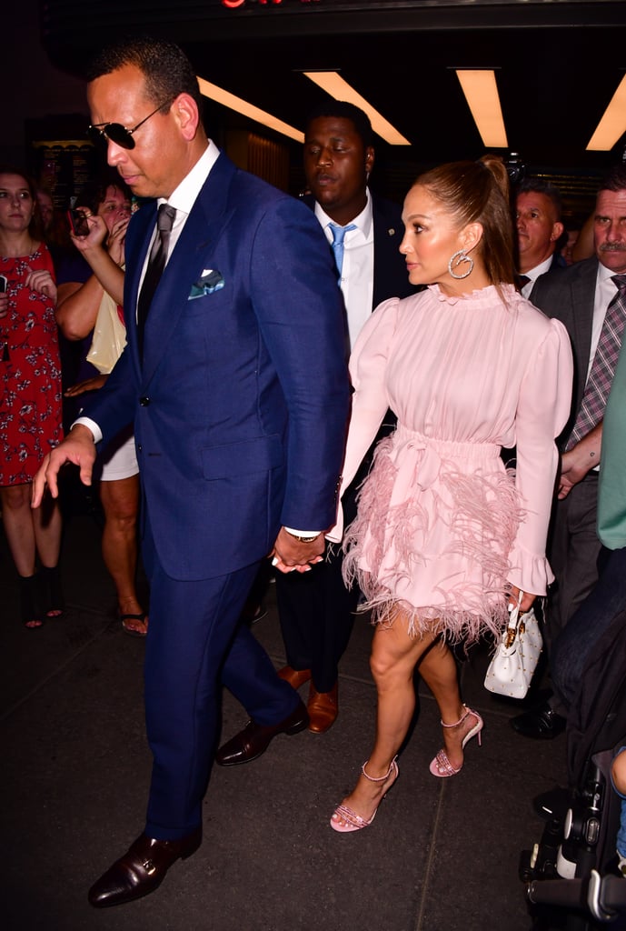 Jennifer Lopez's Pink Feather Dress