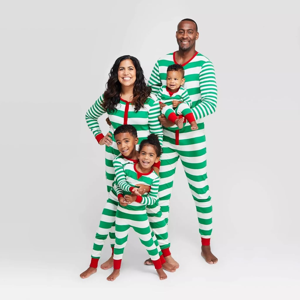 Target Striped Holiday Union Suit Pajamas