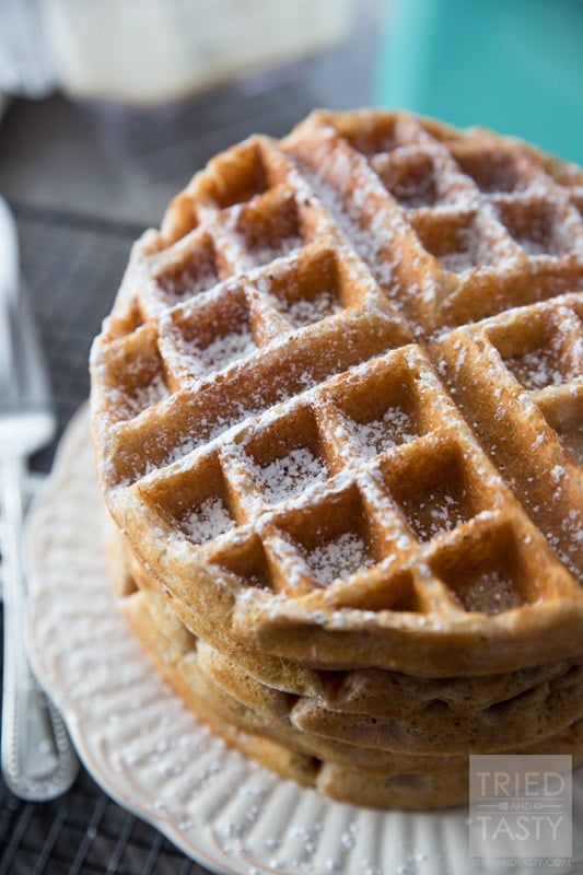 Whole Wheat Greek Yogurt Waffles