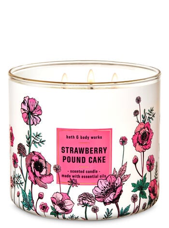 Strawberry Pound Cake 3-Wick Candle