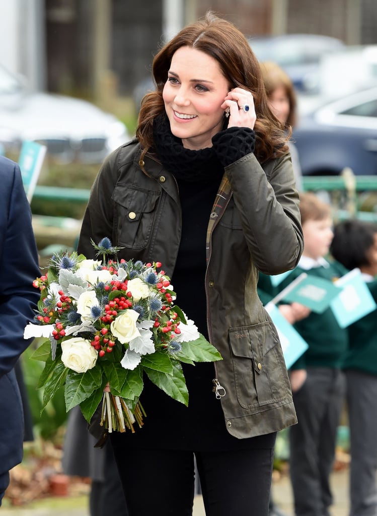 Kate Middleton Wearing Black Turtleneck Sweater