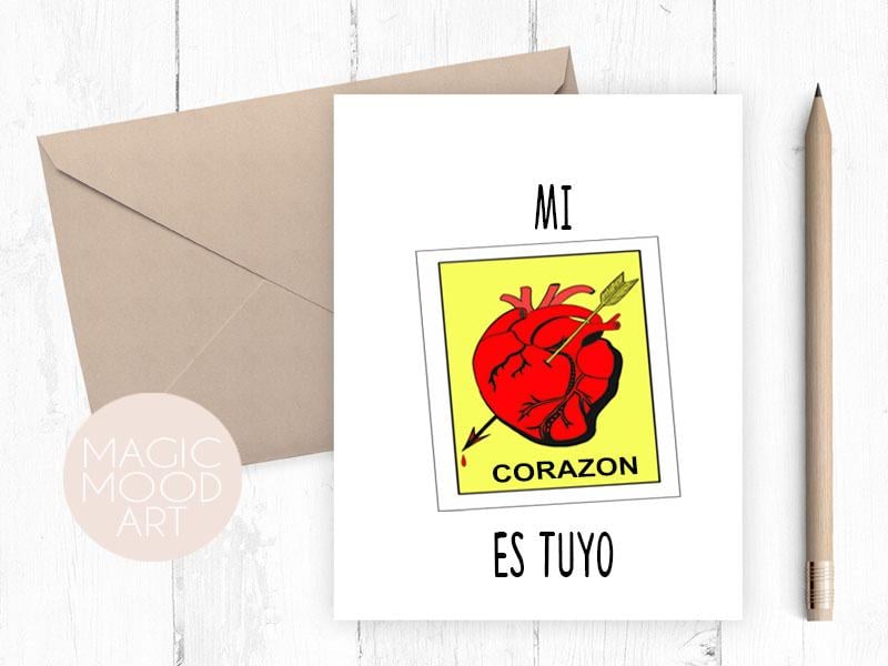 Mi Corazón Es Tuyo Card ($5)
