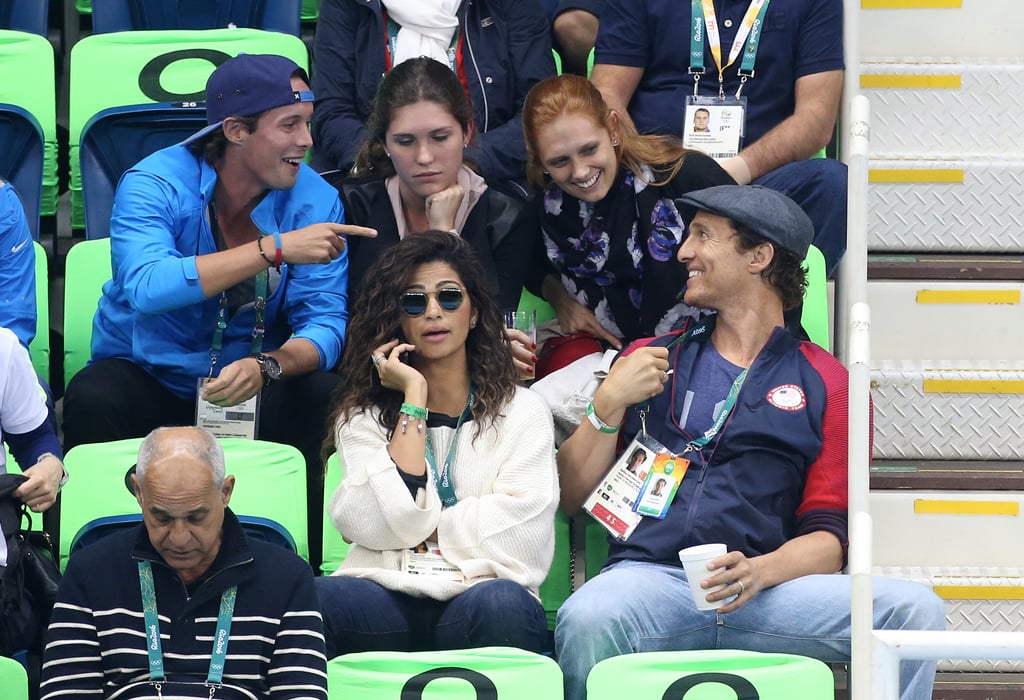 Camila Alves Watching Swimming Finals at Rio Olympics 2016
