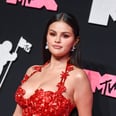 Selena Gomez Sets the VMAs Red Carpet Ablaze in a Lacy Beaded Dress