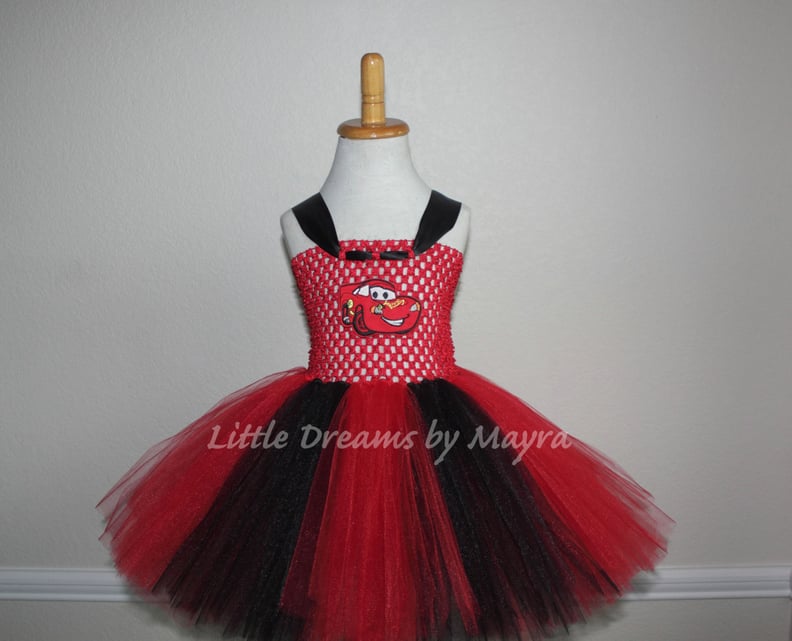 Cars Lightning McQueen-Inspired Tutu Dress