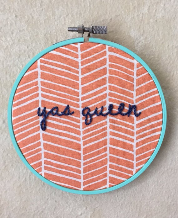 Yas Queen Embroidery Hoop