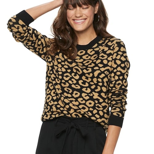 POPSUGAR Jacquard Slim Sweater