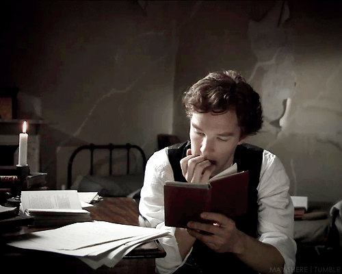 “I can feel infinitely alive curled up on the sofa reading a book.” — Benedict Cumberbatch
